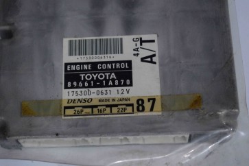 Toyota Engine Control Unit 89661-1A870 4AGE 20 Valve A/T