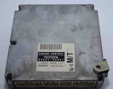 Toyota Engine Control Unit 89661-26861 - Denso 175800-3650 12v 5L-E M/T ECU OEM JDM Used
