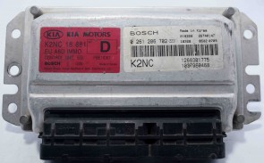 Kia Engine K2NC18881 EU A6D IMMO Control Unit EGI Bosch 0261206702 Engine Brain Box